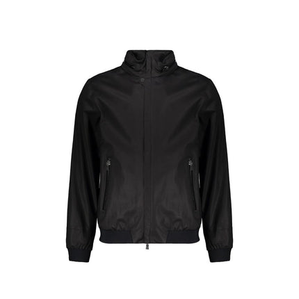 Herno Black Cotton Full-Length Jacket