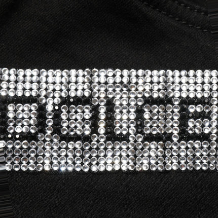 Dolce & Gabbana Black Grace Rhinestone HighWaist Denim Jeans