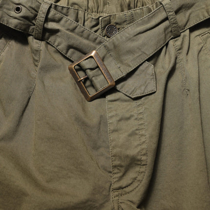 Dolce & Gabbana Olive Green High Waist Cargo Trouser Pants