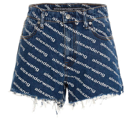 DENIM X ALEXANDER WANG Blue Cotton Bermuda Shorts
