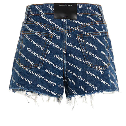 DENIM X ALEXANDER WANG Blue Cotton Bermuda Shorts