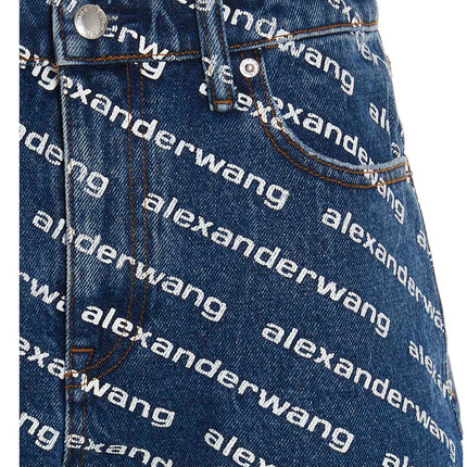 DENIM X ALEXANDER WANG Blue Cotton Bermuda Shorts