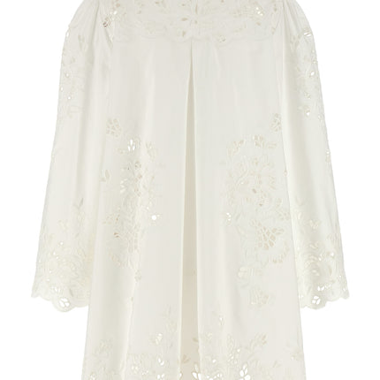 Dolce & Gabbana White Cotton Short Dress