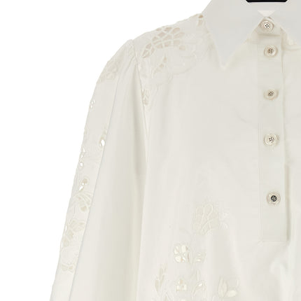 Dolce & Gabbana White Cotton Short Dress