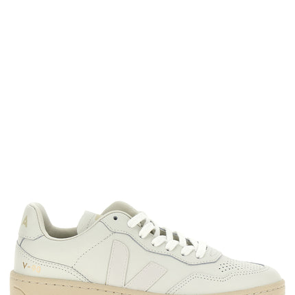 Veja White Leather Low Top Sneakers