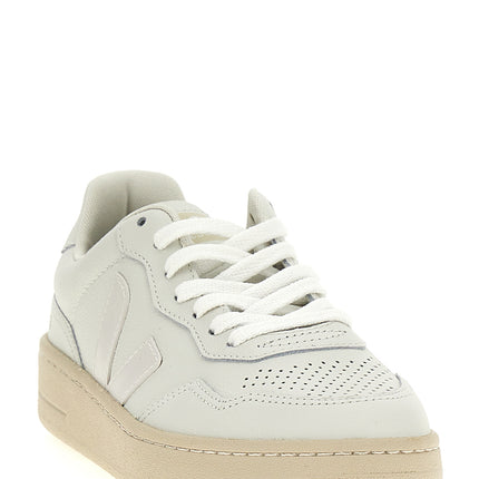 Veja White Leather Low Top Sneakers