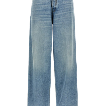 Haikure Blue Cotton Straight-Leg Jeans