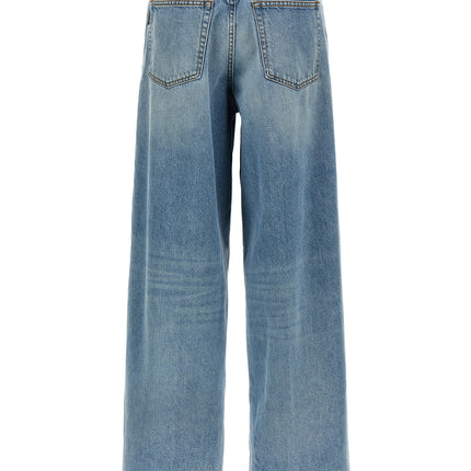 Haikure Blue Cotton Straight-Leg Jeans