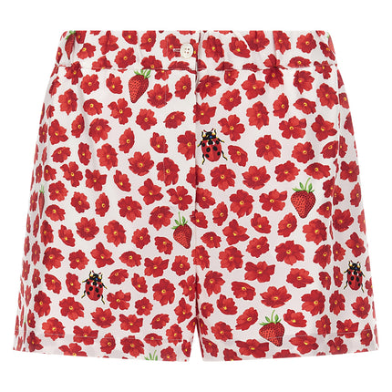 Versace Multicolor Silk Bermuda Shorts