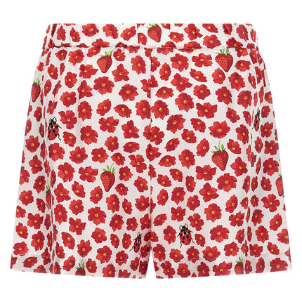 Versace Multicolor Silk Bermuda Shorts