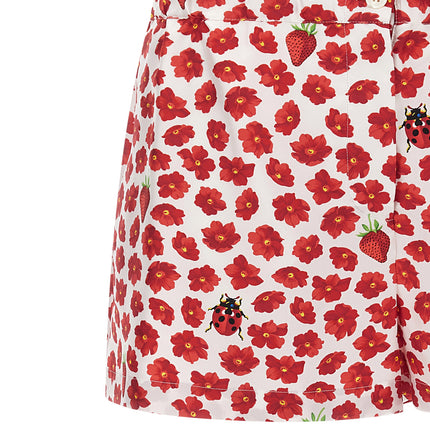 Versace Multicolor Silk Bermuda Shorts