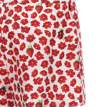 Versace Multicolor Silk Bermuda Shorts
