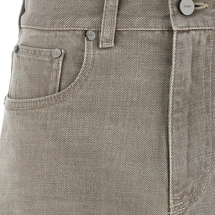 Fendi Beige Cotton Bermuda Shorts