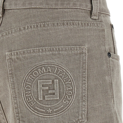 Fendi Beige Cotton Bermuda Shorts