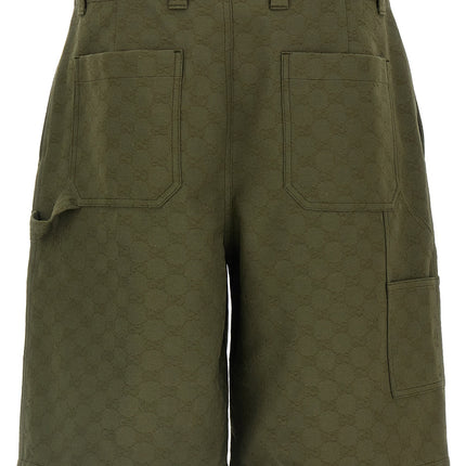 Gucci Bicolor Cotton Bermuda Shorts