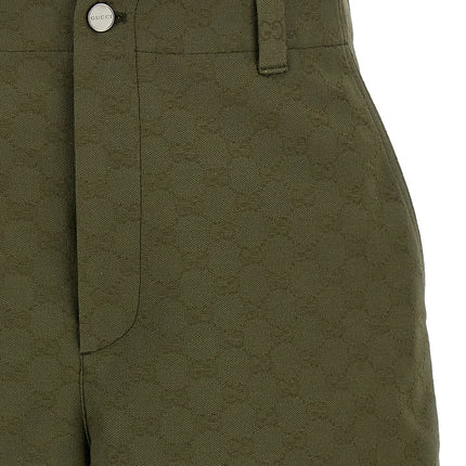 Gucci Bicolor Cotton Bermuda Shorts