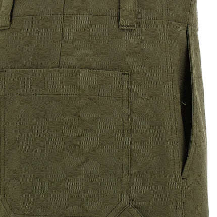 Gucci Bicolor Cotton Bermuda Shorts