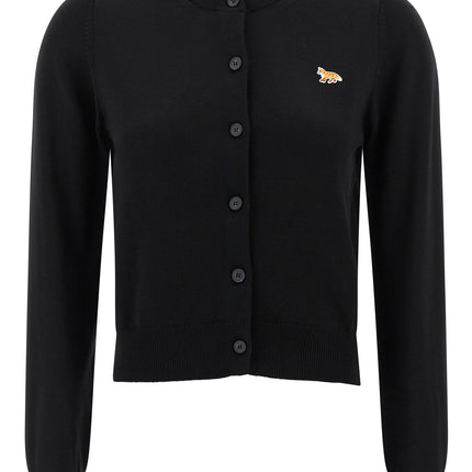Maison Kitsuné Black Virgin Wool Cardigan