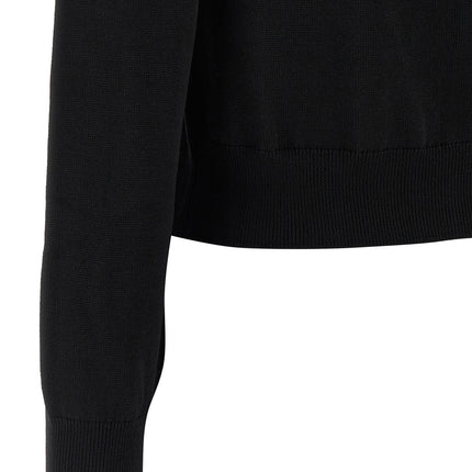 Maison Kitsuné Black Virgin Wool Cardigan