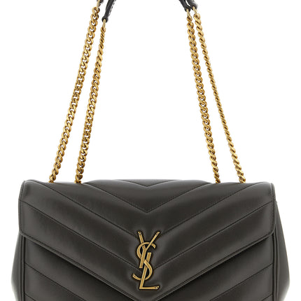Saint Laurent Brown Lamb Leather Shoulder Bag
