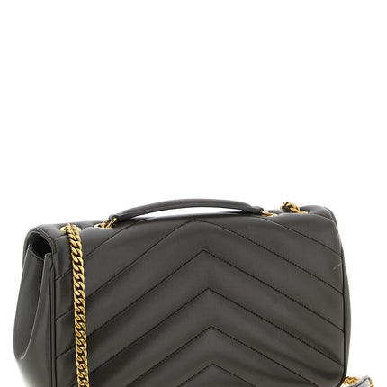 Saint Laurent Brown Lamb Leather Shoulder Bag