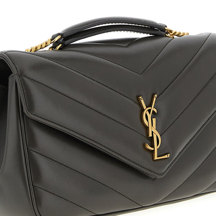 Saint Laurent Brown Lamb Leather Shoulder Bag