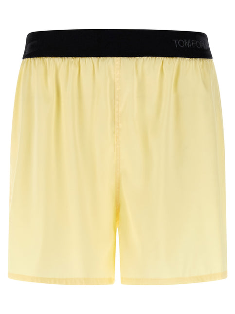Tom Ford Bicolor Silk Bermuda Shorts