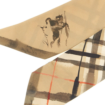 Burberry Beige Satin Foulard