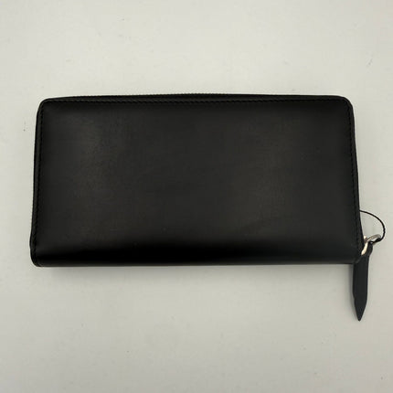 Gucci GUCCI Zip Black Front Logo Embossed Wallet