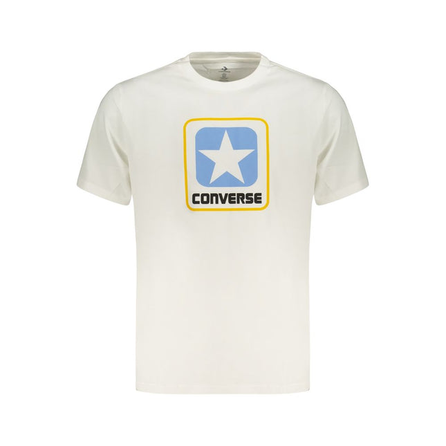 Converse White Cotton Men's T-Shirt