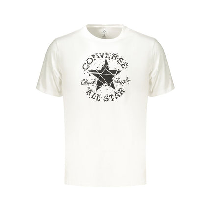 Converse White Cotton Men's T-Shirt