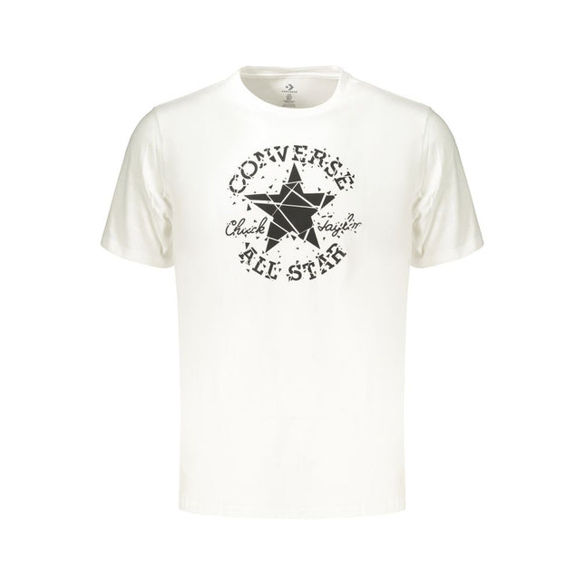 Converse White Cotton Men's T-Shirt
