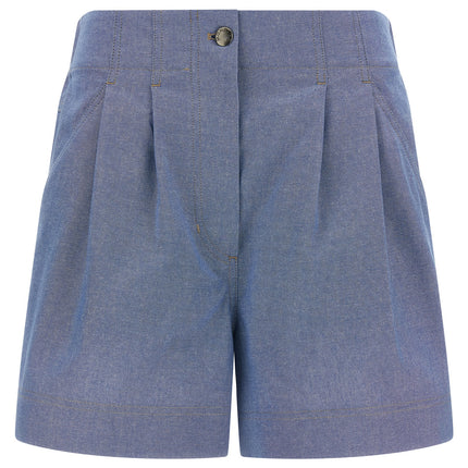 Moncler Grenoble Blue Cotton Bermuda Shorts