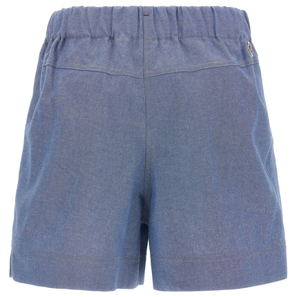Moncler Grenoble Blue Cotton Bermuda Shorts