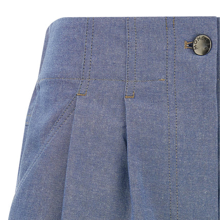 Moncler Grenoble Blue Cotton Bermuda Shorts