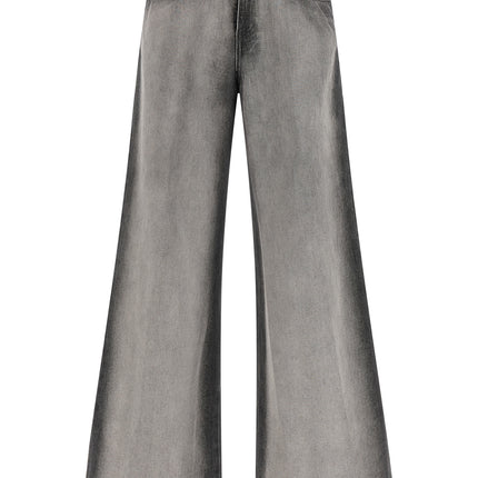 Diesel Gray Cotton Flared Jeans