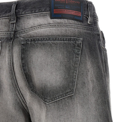 Diesel Gray Cotton Flared Jeans