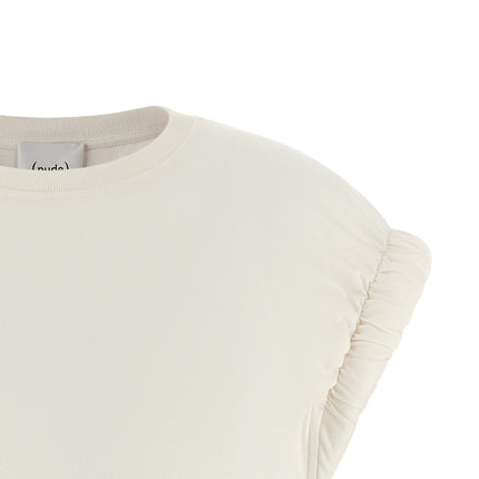 NUDE White Cotton T-Shirt