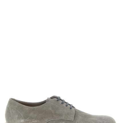 Brunello Cucinelli Gray Leather Oxfords And Derbies
