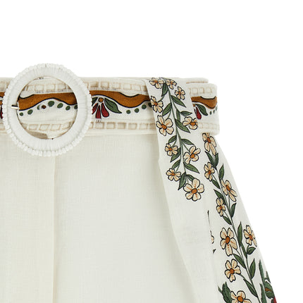 FARM RIO White Viscose Bermuda Shorts FARM RIO