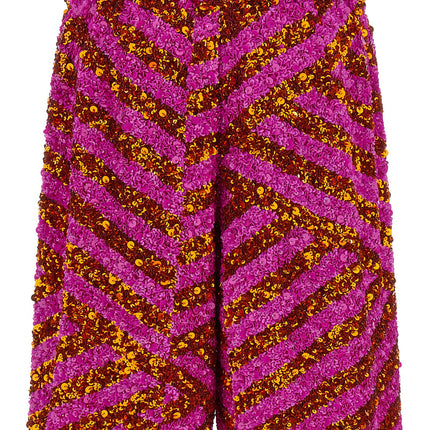 Dries Van Noten Multicolor Viscose Bermuda Shorts