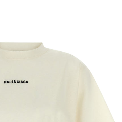 Balenciaga White Cotton T-Shirt