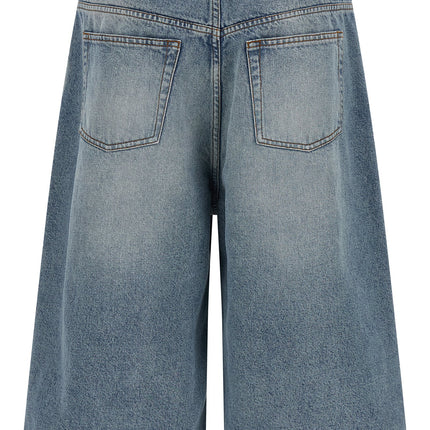 Ami Paris Blue Cotton Bermuda Shorts Ami Paris