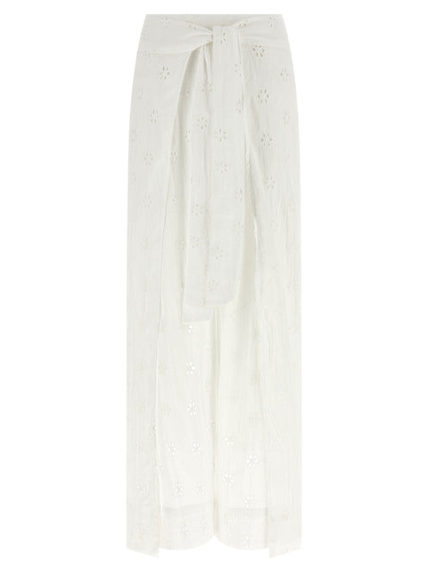 Polo Ralph Lauren White Cotton Casual Pants Polo Ralph Lauren