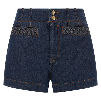 Zimmermann Blue Cotton Bermuda Shorts