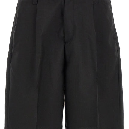 MFPEN Black Wool Bermuda Shorts