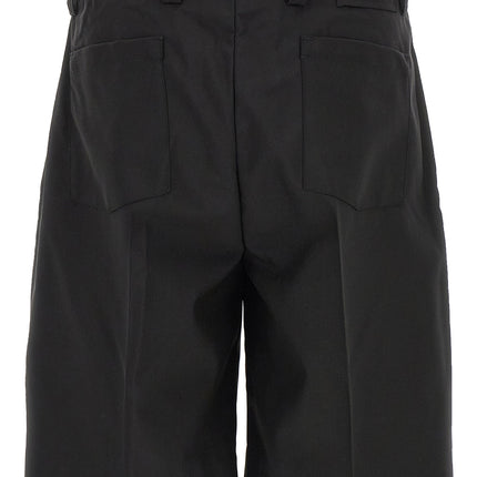 MFPEN Black Wool Bermuda Shorts