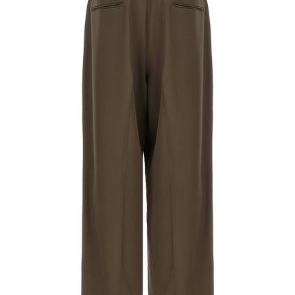 SSSTEIN Brown Wool Casual Pants SSSTEIN