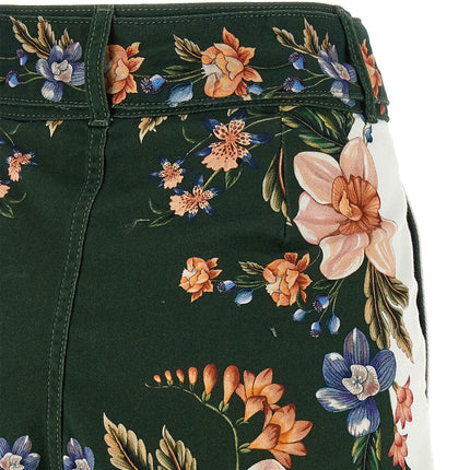 FARM RIO Bicolor Linen Bermuda Shorts