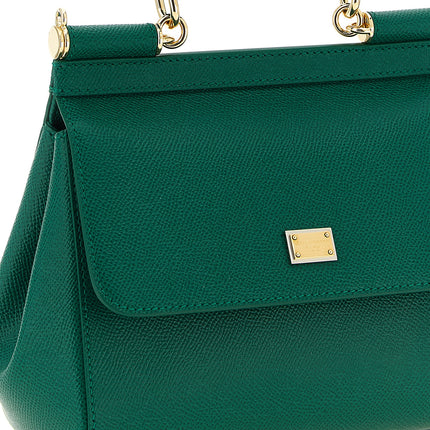Dolce & Gabbana Bicolor Calfskin Handbag